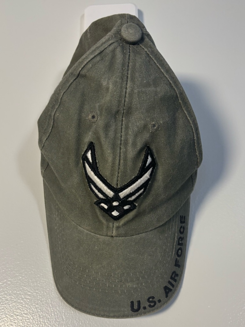 U.S. Air Force Olive Green Baseball Cap with Embroidered Emblem